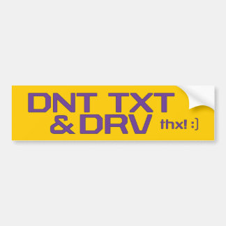 DNT TXT及びDRV バンパーステッカー