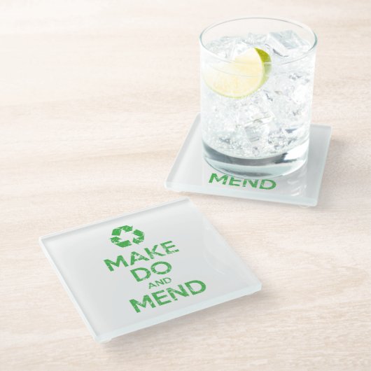 DoとMendの作成 ガラスコースター (アングル)