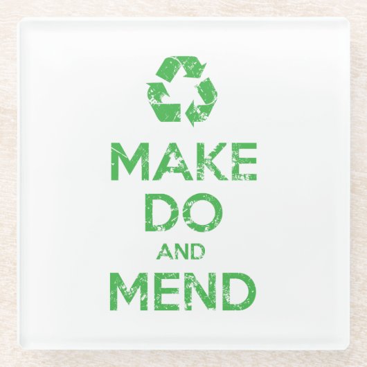 DoとMendの作成 ガラスコースター (正面)