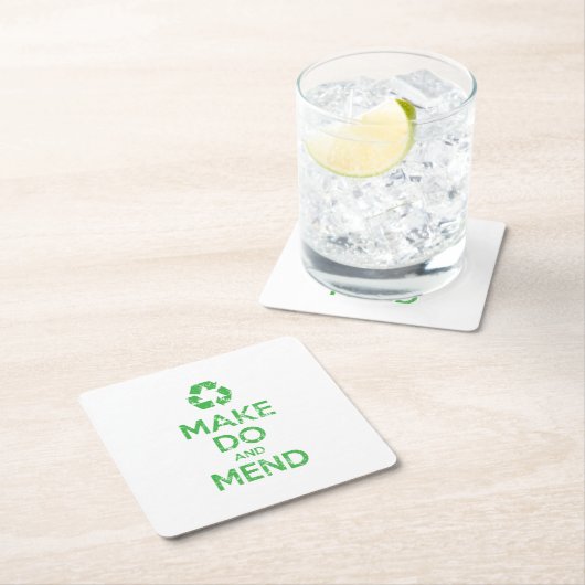 DoとMendの作成 スクエアペーパーコースター (インサイチュ)