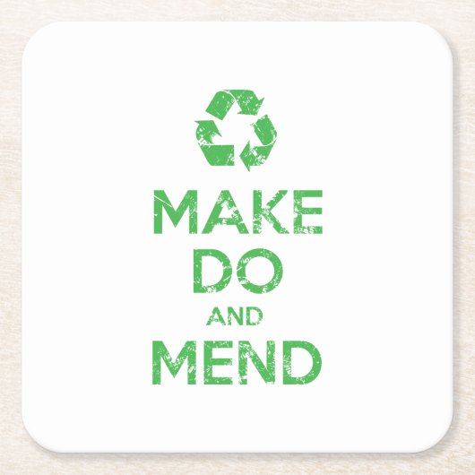 DoとMendの作成 スクエアペーパーコースター (正面)