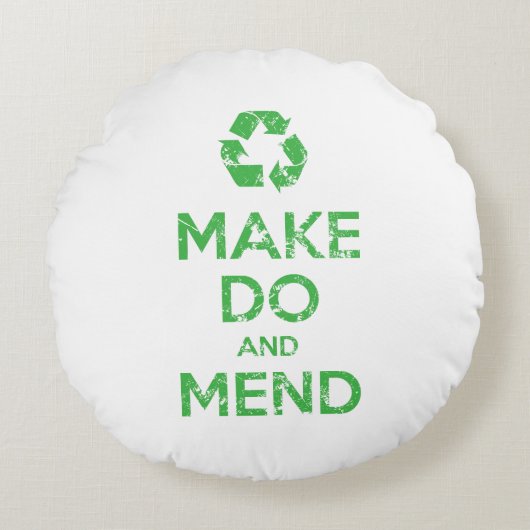 DoとMendの作成 ラウンドクッション (正面)