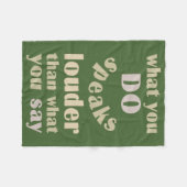 DoとSayのフリースブランケット フリースブランケット (正面(横))