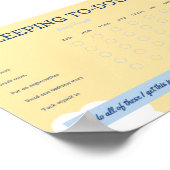 Doのチェックリストにスリープしている子 ポスター (角)