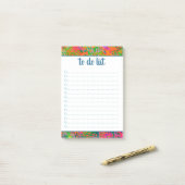 Doパーソナライズされたリストカラフルの名前抽象芸術 ポストイット (デスク上)