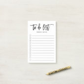 [Doリストにパーソナライズされたはブラシ文字] ポストイット (デスク上)