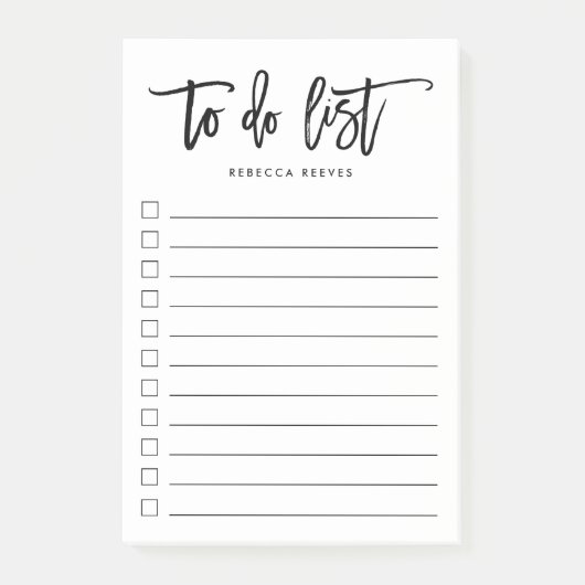 [Doリストにパーソナライズされたはブラシ文字] ポストイット (正面)