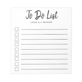 Doリストに対して線パーソナライズされたで付けられたブラシ ノートパッド