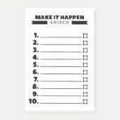 Doリストに白黒で表示する ポストイット (正面)