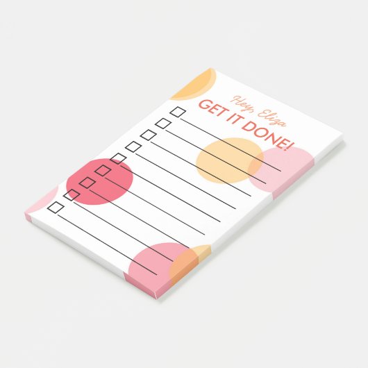 Doリストの実行おもしろい紙吹雪を取得 |名前をカスタムする ポストイット (アングル)