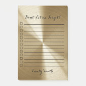 Doリストカスタムに並べられた金ゴールドメタリック ポストイット (正面)