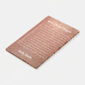 Doリストカスタムに並んだ赤いグリッター ポストイット (アングル)