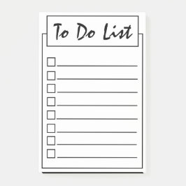 Doリストシンプルに白の黒 ポストイット