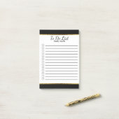 Doリストパーソナライズされたに対して白黒で並べ替え ポストイット (デスク上)