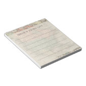 Doリストパーソナライズされたのヴィンテージマップ（メモ帳） ノートパッド (アングル)