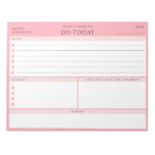 Doリスモダントに対する毎日のアラーム ノートパッド (正面)