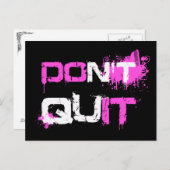 DO やめ NOT – それこ絵を描そ都市引用文ク ポストカード (正面/裏面)