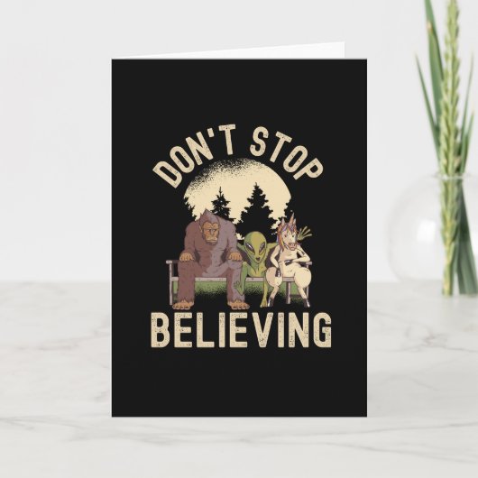 Do ストップ '信じ - UFO Bigfoot カード (正面)