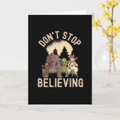 Do ストップ '信じ - UFO Bigfoot カード (黄色い花)