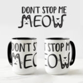 Do ストップ Me │おもしろい引用文白黒タイポグラフィ マグカップ