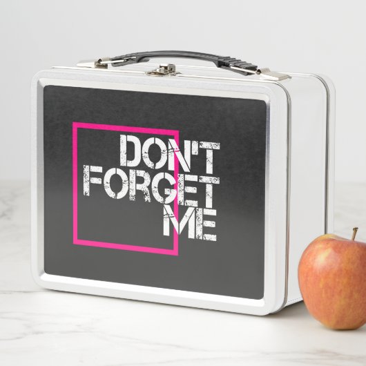 Do 忘れ Meグラフィックタイポグラフィ引用文 メタルランチボックス (インサイチュ)