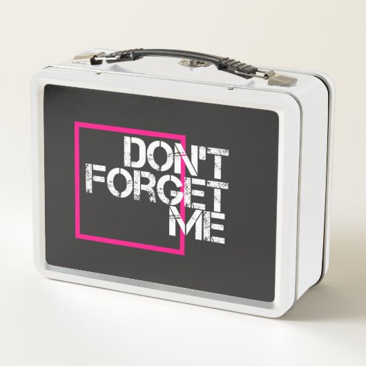 Do 忘れ Meグラフィックタイポグラフィ引用文 メタルランチボックス (裏面)