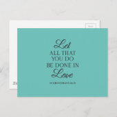 Do All with Love引用文 ポストカード (正面/裏面)