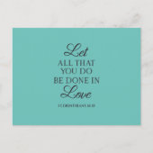 Do All with Love引用文 ポストカード (正面)