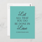 Do All with Love引用文 ポストカード (正面/裏面)