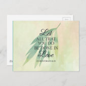 Do All with Love Bible引用文 ポストカード (正面/裏面)
