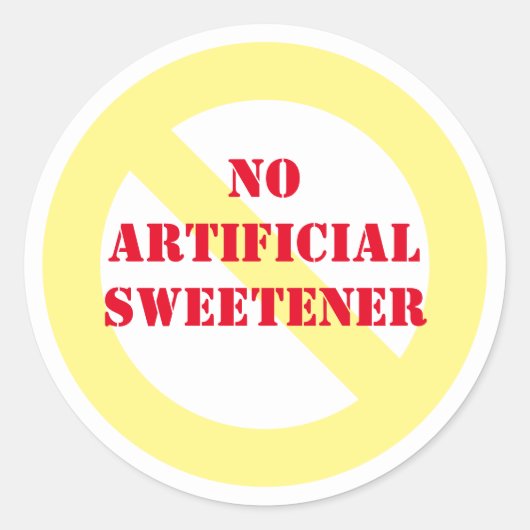 Do Artificial Sweetener Round Stickers ラウンドシール (正面)