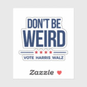 DO BE -風変わり Vote Harris Walz シール (シート)