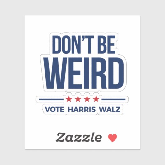 DO BE -風変わり Vote Harris Walz シール (シート)