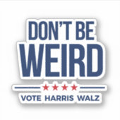 DO BE -風変わり Vote Harris Walz シール (正面)