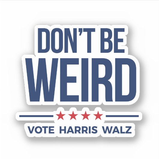DO BE -風変わり Vote Harris Walz シール (正面)