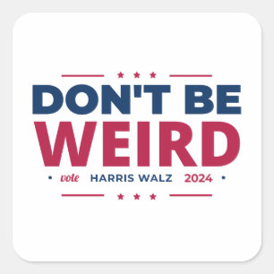 Do Be 風変わり Vote Harris Walz Kamala Harris 2024 スクエアシール