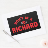 Do Be A Richard Sticker – 皮肉おもしろいっぽいユーモア 長方形シール (封筒)