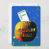 Do Boo – 投票 – ポップ・アートの Art Pumpkin投票箱 招待状 (正面)