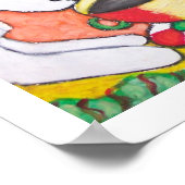 Do Border Collies Have Coffee? Art Poster ポスター (角)