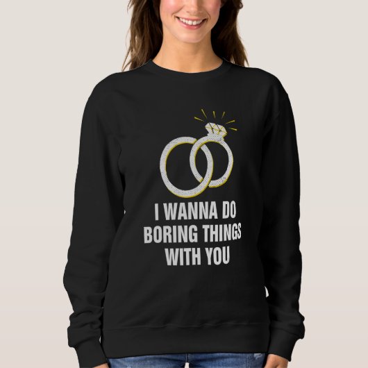 Do Boring Things with You Introvert Couples Antiso スウェットシャツ (正面)