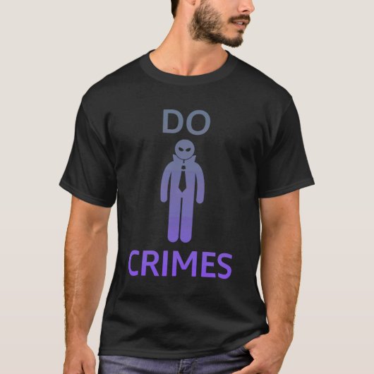 DO CRIMES Edgy Trendy Gen Z Tシャツ (正面)