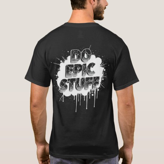 DO EPIC STUFF – Fearless Text Art W Tシャツ (裏面)