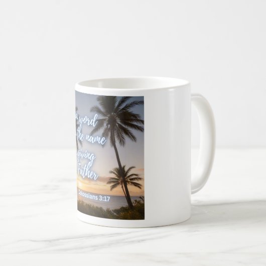 Do Everything in Jesus' Name Mug コーヒーマグカップ (正面右)