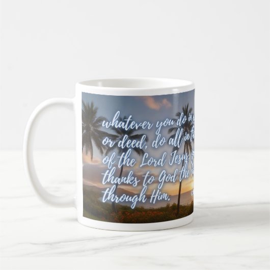 Do Everything in Jesus' Name Mug コーヒーマグカップ (左)