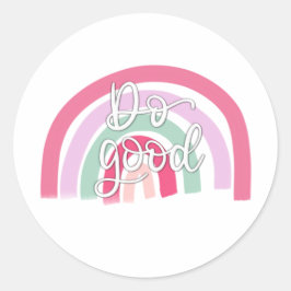 Do Good Rainbow Sticker ラウンドシール