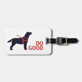 Do Good - Service Dog - Black Lab ラゲッジタグ (正面横)
