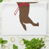 Do Good - Service Dog - Chocolate Lab キッチンタオル (折り畳み)