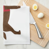 Do Good - Service Dog - Chocolate Lab キッチンタオル (四つ折り)