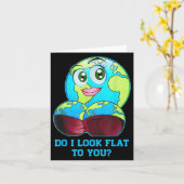Do I Look Flat To You Earth Day Mother Day  カード (黄色い花)