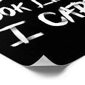 Do I Look Like I Care Cool Saying  ポスター (角)